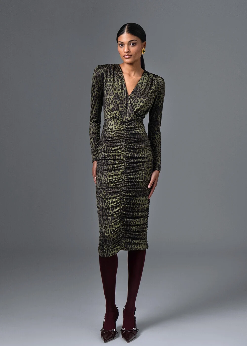 Layla Midi Dress Olive